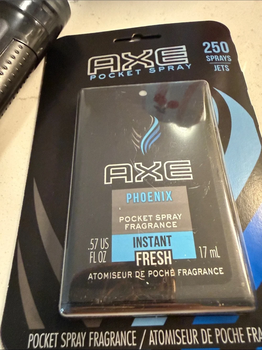 AXE Phoenix Pocket Spray & Power Stick Antiperspirant travel bottles-DORM ESSENT